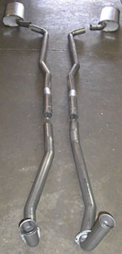 Stainless Works V6413100S: V6413100S Manifold-Back Exhaust System 1964-67 SB Corvette