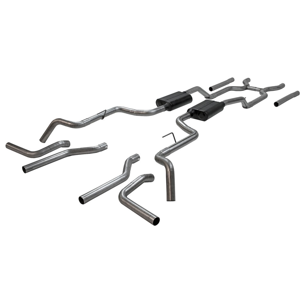 Flowmaster 817937: 817937 American Thunder Header-Back Exhaust System 1963-1966 GM C10/1000 Series Pickup Truck 2WD V8, Short and Long Bed