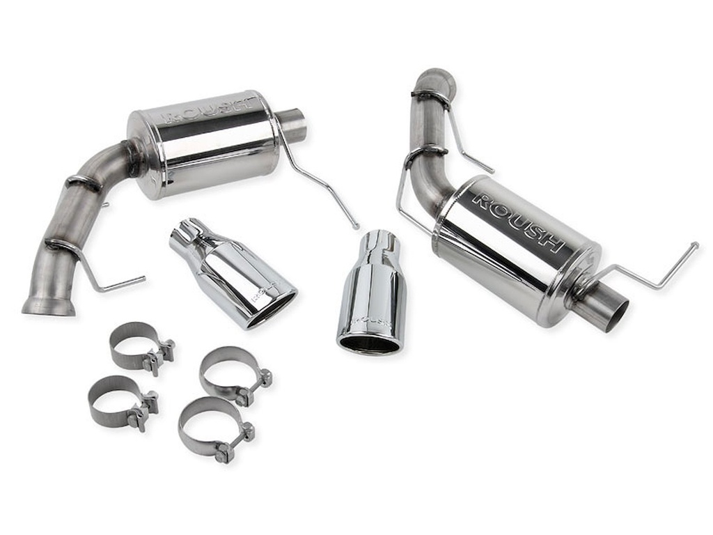 Roush Performance 421127: Axle-Back Exhaust with Dual Round Tips 2011-14 Mustang 5.0L V8