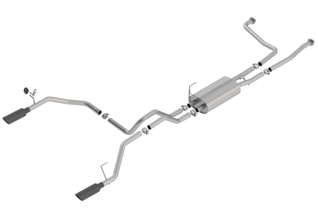 Borla 140796BC: Cat-Back Exhaust System Fits Nissan Titan 5.6L V8 2/4WD - Black Tips