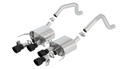 Borla 11903CB: 11903CB ATAK Axle-Back Exhaust System for 2015–2019 Chevrolet Corvette Z06, Grand Sport 6.2L V8