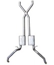 Pypes Performance Exhaust SGF60R: Race-Pro Crossmember-Back Exhaust System 1967-69 GM F-Body