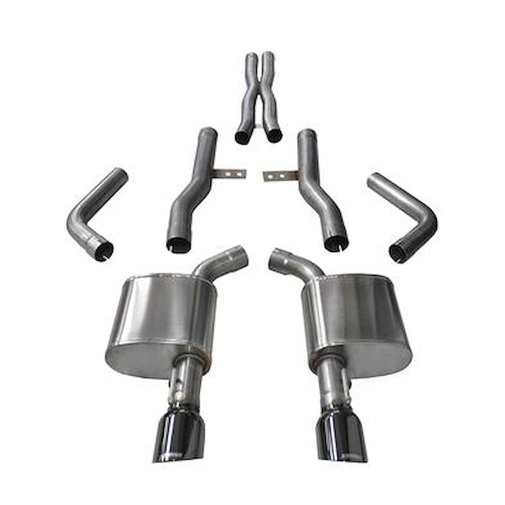 Corsa 14996BLK: Xtreme Cat-Back Exhaust System 2015-2018 Dodge Charger SRT, RT SCAT PACK & Hellcat 6.4L