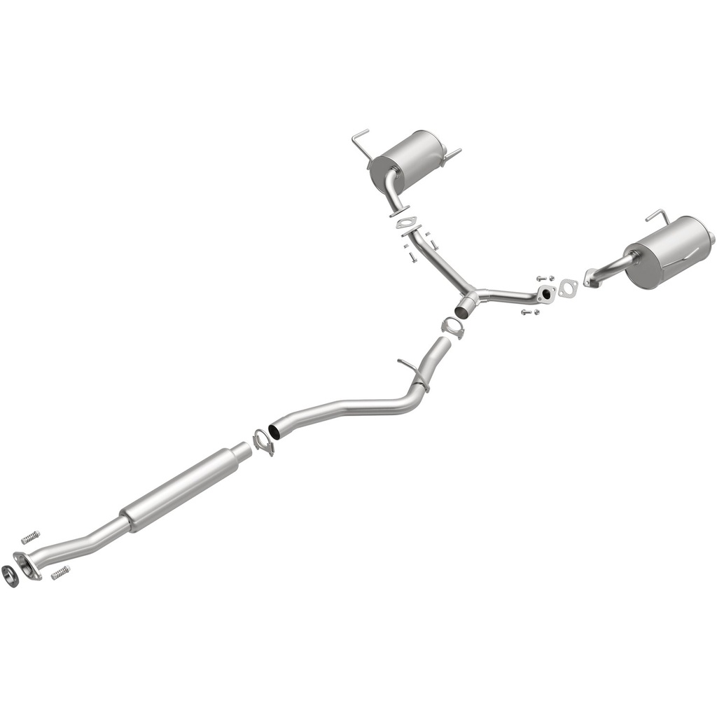 BRExhaust 106-0133: 106-0133 Direct-Fit Exhaust Kit for 2009-2013 Subaru Forester, Impreza 2.5L