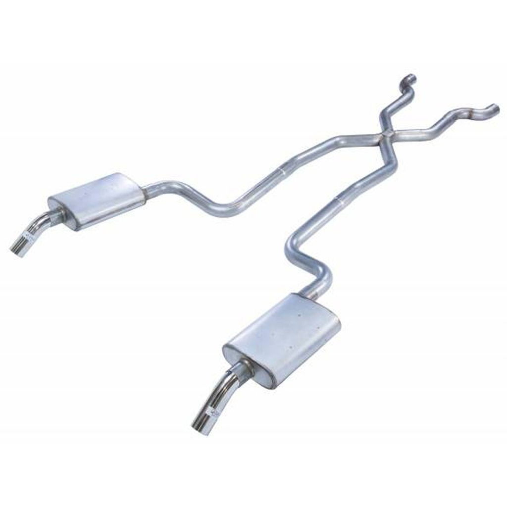 Pypes Performance Exhaust SCC10R: Race-Pro Crossmember-Back Exhaust System 1975-80 C3 Corvette