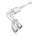 Stainless Works FT21CBFT: FT21CBFT Cat-Back Exhaust System for Late-Model Ford F-150 5L V8 - Lightning Style - Passenger Side in Front of Tire Exit
