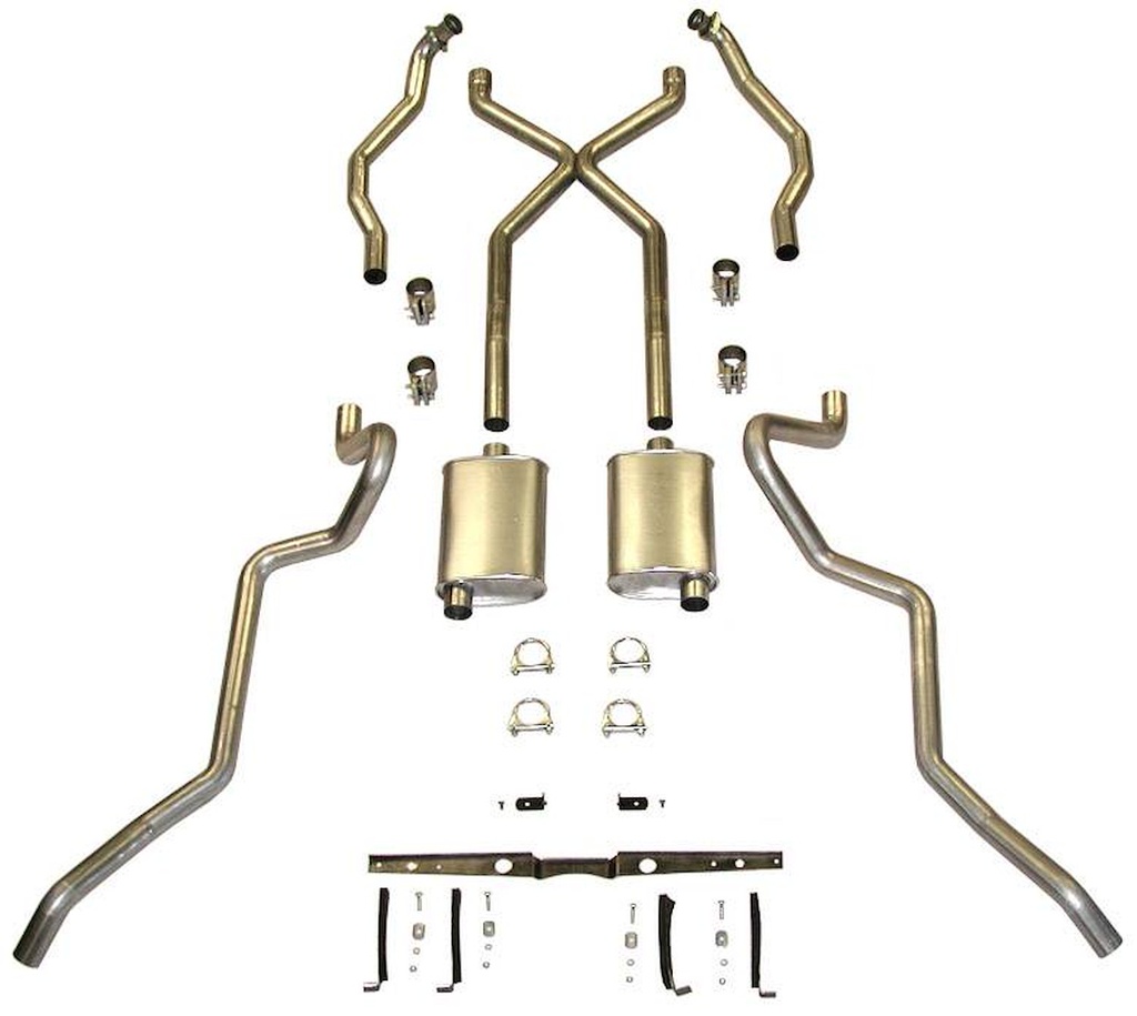 Shafers Classic Reproductions 63084: 63084 1955-1957 Chevrolet Full-Size Exhaust System