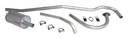 Crown Automotive 641878K: 641878K Exhaust Kit for Select 1946-1971 Jeep CJ2A, CJ3A, CJ3B & CJ5 w/134 cu. in. 4 cyl. Engine