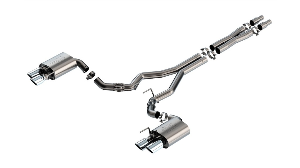 Borla 140963: 140963 ATAK Cat-Back Exhaust System Fits Select Ford Mustang GT 5.0L V8 Engine