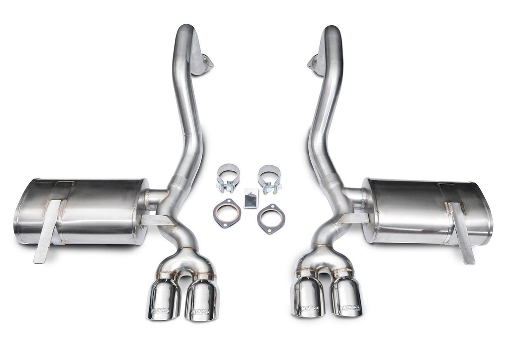 Corsa 14132: Xtreme Axle-Back Exhaust System 1997-2004 Chevy Corvette C5/Z06 5.7L