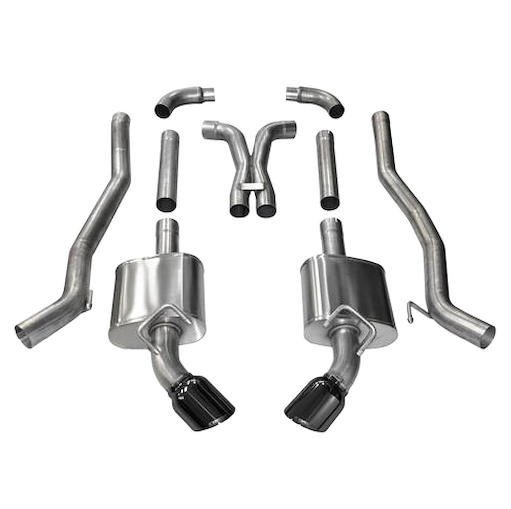 Corsa 14968BLK: Xtreme Cat-Back Exhaust System 2010-2015 Chevy Camaro SS Coupe 6.2L