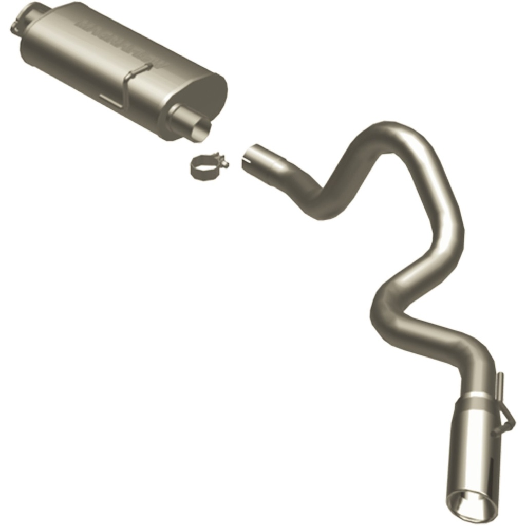 Magnaflow 16711: 16711 Touring Series Cat-Back Performance Exhaust System for 1994-1997 Land Rover Defender 90