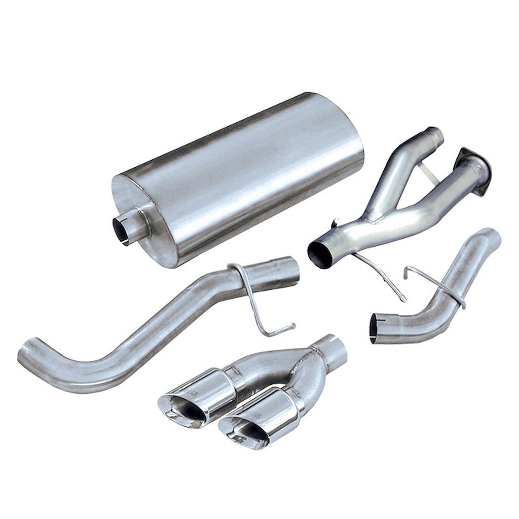 Corsa 14220: Sport Cat-Back Exhaust System 2002-2006 Cadillac Escalade 6.0L