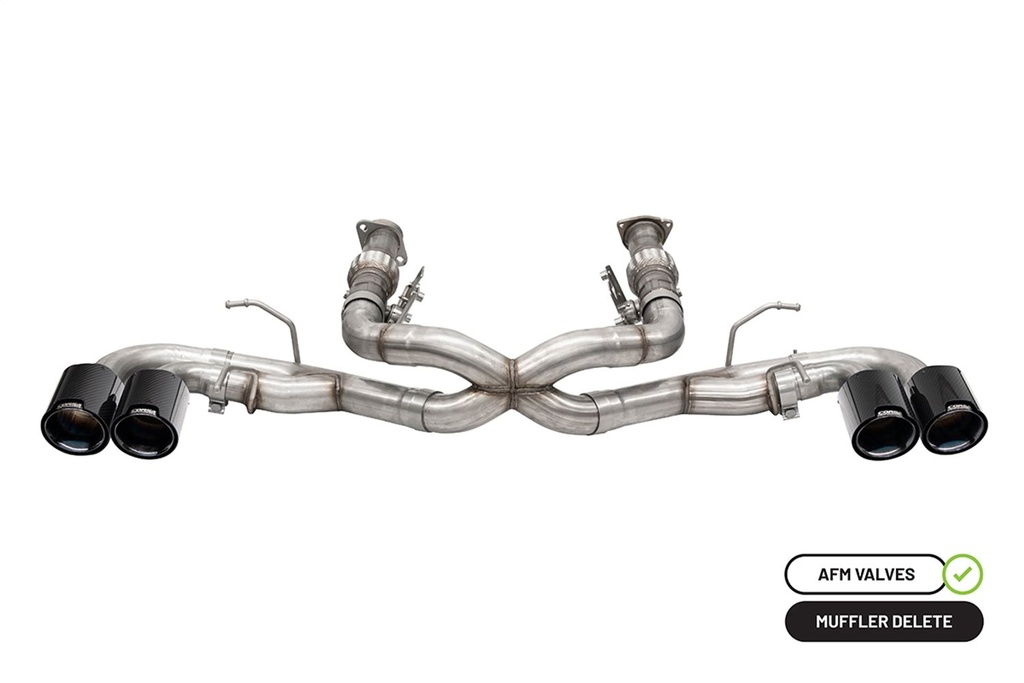 Corsa 21102CFBLK: C8 CAT BACK CRBN FBR PVD