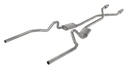 Pypes Performance Exhaust SGG922TE: Crossmember Back X-Pipe Exhaust System with Turbo Pro Mufflers for 1978-1988 Chevy El Camino SS [2.500 in.]