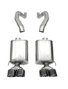 Corsa 21077BLK: Xtreme Sound-Level Axle-Back Exhaust System for Select 2006-2013 Chevy Corvette C6 ZO6/ZR1 [Black Tips]