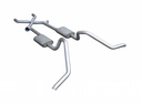 Pypes Performance Exhaust SGB11T: Crossmember Back X-Change Exhaust System with Turbo Pro Mufflers for Select 1965-1970 GM B-Body [2.500 in.]