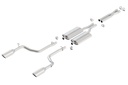 Borla 140125: Cat-Back Exhaust System 2005-2010 300C 5.7L Hemi