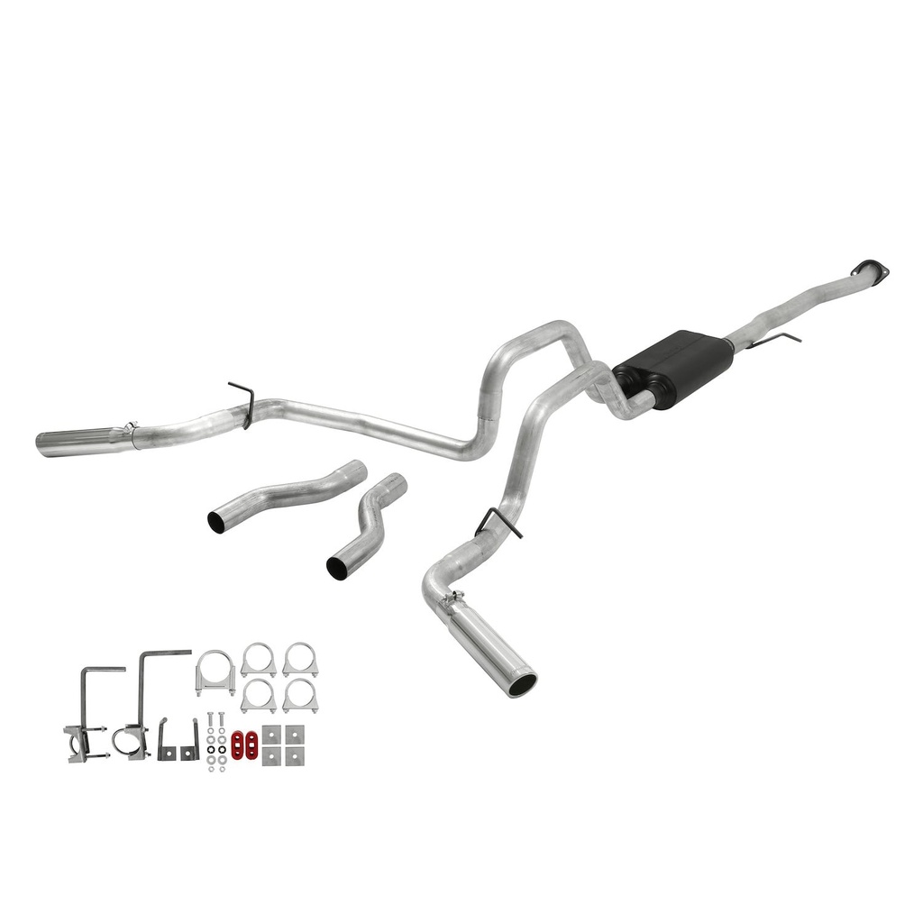 Flowmaster 17436: 17436 American Thunder Cat-Back Exhaust System 2004-2006 GM Silverado/Sierra 4.8L/5.3L (Crew Cab)