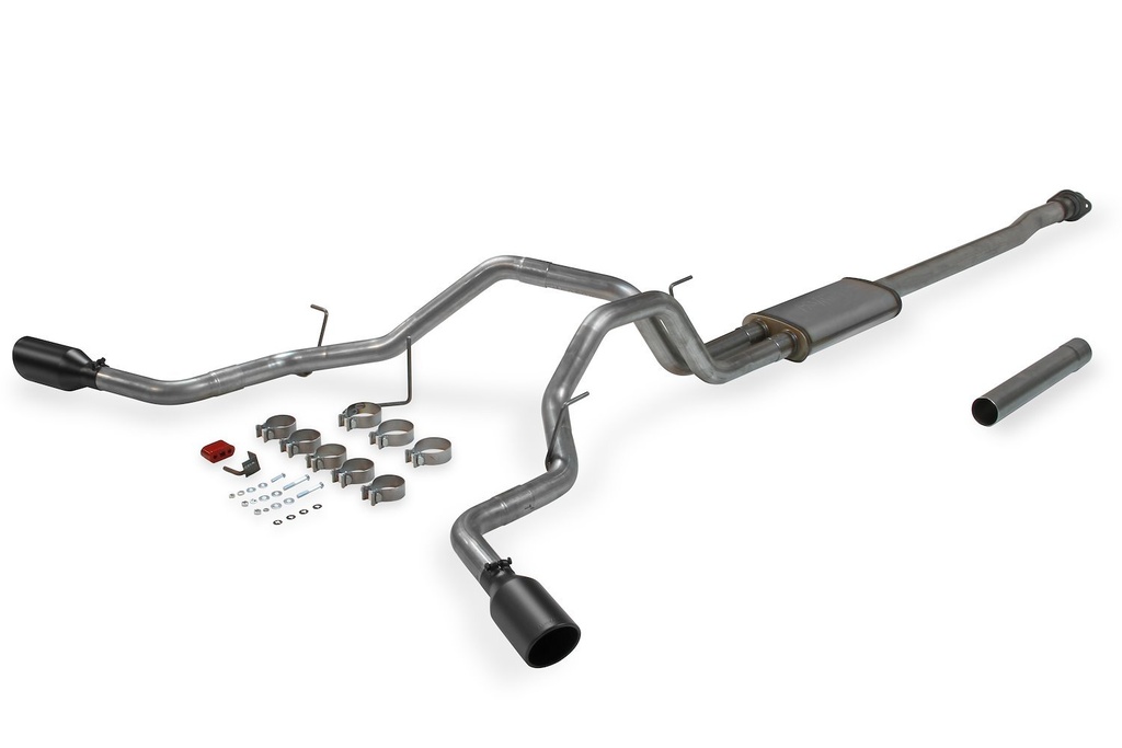 Flowmaster 717872: FlowFX Cat-Back Exhaust System 2009-2014 Ford F150 4.6L, 5.0L, 5.4L V8 and 3.5L EcoBoost 2/4 WD - Dual Split-Side Exit