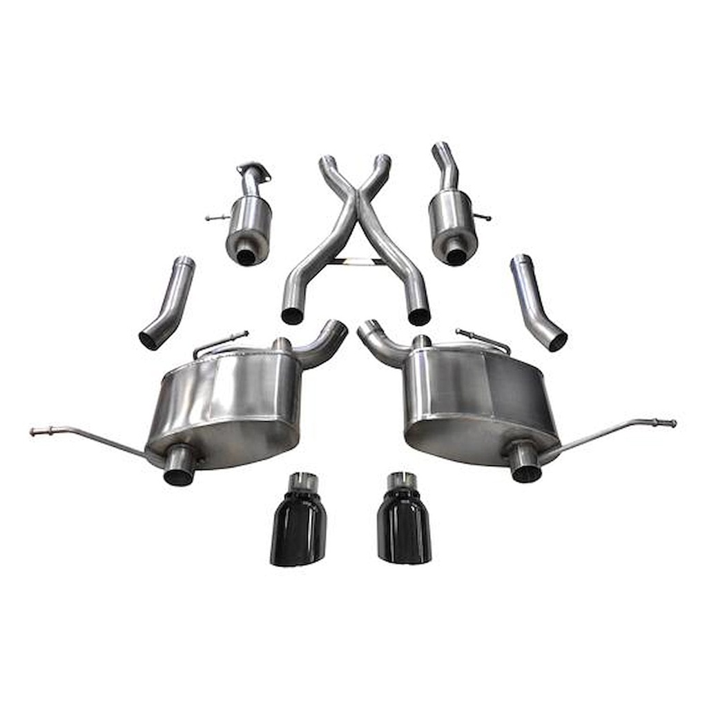 Corsa 14991BLK: Sport Cat-Back Exhaust System 2011-2018 Jeep Grand Cherokee 5.7L