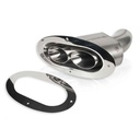Stainless Works ST2815: ST2815 Through-Body Style Oval Exhaust Tip