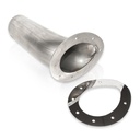 Stainless Works ST2811: ST2811 Exhaust Tail Pipe Tip, Universal, Thru Body Teardrop Tip 3" Inlet