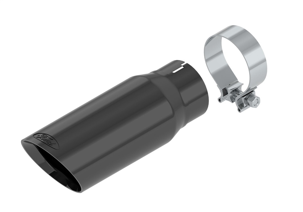 Ford Performance M-5260-BCT1: M-5260-BCT1 Stainless Steel 4-Inch Exhaust Tip for Select Ford F-150 Trucks [Black Chrome]