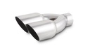 Vibrant Performance 1333: Dual 3.5" Round Stainless Steel Exhaust Tip Single Wall