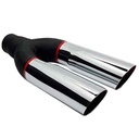 Jones Exhaust JDR200: Chrome Exhaust Resonator Tip Dual Angle Cut 6"