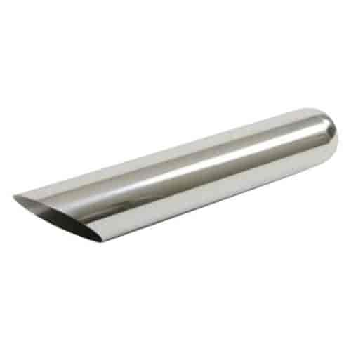 Jones Exhaust JAC518: Chrome Exhaust Tip, Angle Cut, 5" Diameter