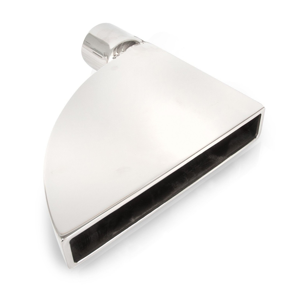 Stainless Works 811300: 811300 Exhaust Tail Pipe Tip, Universal, Straight Boxxter Tip W/O Grate 3" Inlet