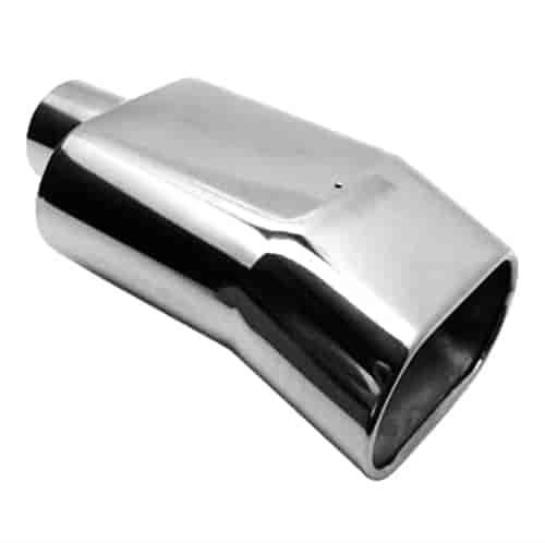 Jones Exhaust PRTU500SS: Chrome Stainless Steel Exhaust Tip Turn Up 5"