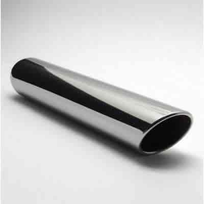 [JEX-IRAC418] Jones Exhaust IRAC418: Chrome Exhaust Tip Rolled Angled 4"
