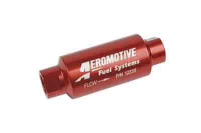 [AEI-12335] Aeromotive 12335: In-Line Fuel Filter -10AN O-Ring Inlet/Outlet Ports