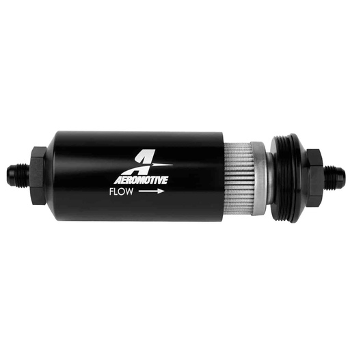 [AEI-12388] Aeromotive 12388: In-Line Fuel Filter -10AN Male Inlet/Outlet Ports