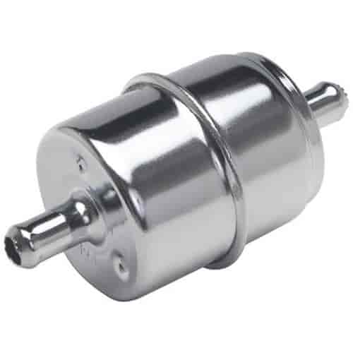 [TRD-9212] Trans Dapt 9212: Disposable Chrome Fuel Filter 5/16" Inlet/Outlet
