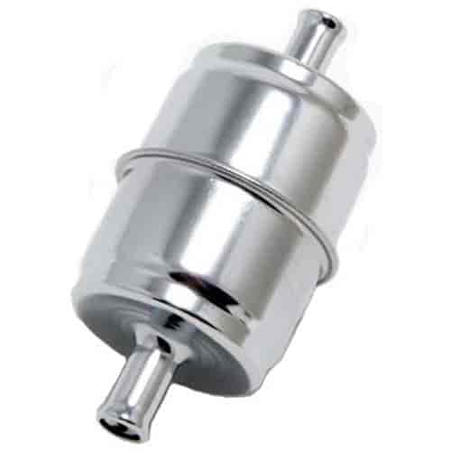 [TRD-9177] Trans Dapt 9177: Disposable Chrome Fuel Filter 3/8" Inlet/Outlet