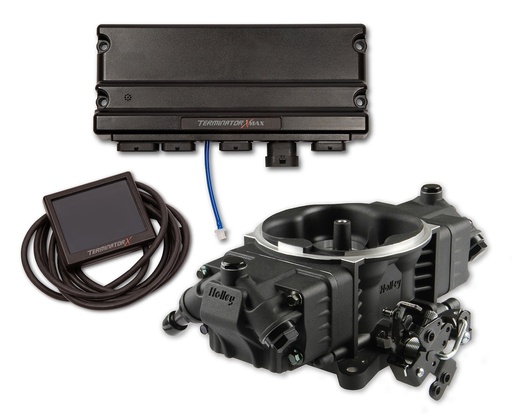 [HLY-550-1012] Holley 550-1012: 550-1012 Terminator X Max Stealth 4150 EFI System with Pre-2009 GM 4L60E/4L80E Transmission Control [Black]