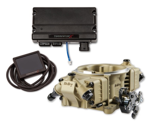 [HLY-550-1003] Holley 550-1003: 550-1003 Terminator X Stealth 4150 EFI System [Gold Finish]