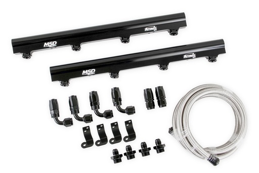 [MSD-2721] MSD Ignition 2721: Atomic EFI Billet Fuel Rail Kit LS1, LS2, LS6