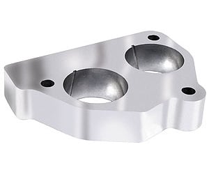 [TRD-2534] Trans Dapt 2534: Swirl Torque TBI Spacer 1992-95 Chevy/GMC Truck/S10/SUV 4.3L V6 & 5.0L/5.7L V8