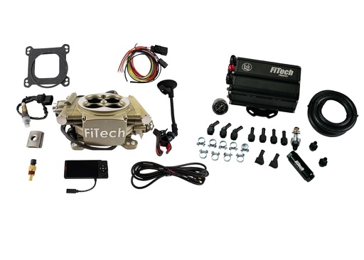 [FIF-35505] FITech Fuel Injection 35505: 35505 Easy Street 600 HP Classic Gold EFI System With Force Fuel Mini Delivery Master Kit
