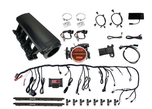 [FIF-70008] FITech Fuel Injection 70008: Ultimate Tall LS EFI Induction System LS Truck Cathedral Port 750 HP