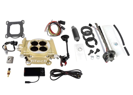 [FIF-36205] FITech Fuel Injection 36205: 36205 Easy Street 600 HP Classic Gold EFI System With Go Fuel 340 LPH In-Tank Master Kit