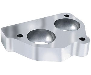[TRD-2734] Trans Dapt 2734: Smooth Bore TBI Spacer 1992-95 Chevy/GMC Truck/S10/SUV 4.3L V6 & 5.0L/5.7L V8