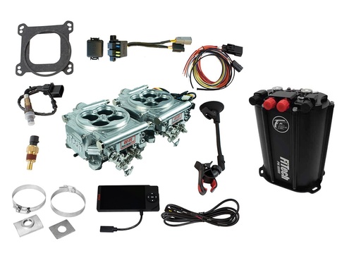 [FIF-35465] FITech Fuel Injection 35465: 35465 Go EFI 2x4 1200 HP Bright Aluminum EFI System With Dual Pump Force Fuel Delivery Master Kit