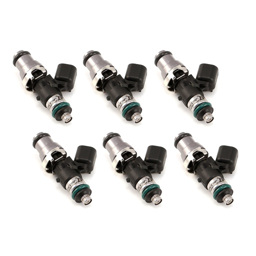 [IJD-13004814146] Injector Dynamics 13004814146: 1300.48.14.14.6 1340cc Fuel Injector Set, 48 mm Length, 14 mm Grey Top, 14 mm Lower O-Ring