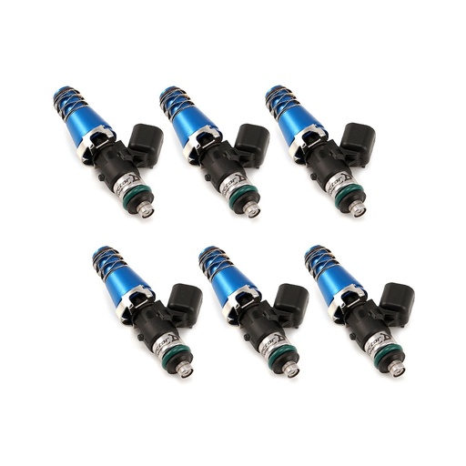 [IJD-13006011146] Injector Dynamics 13006011146: 1300.60.11.14.6 1340cc Fuel Injector Set, 60 mm Length, 11 mm Blue Top, 14 mm Lower O-Ring