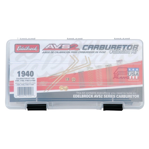 [EDL-1940] Edelbrock 1940: Carburetor Calibration Kit for AVS2 Series Carburetor